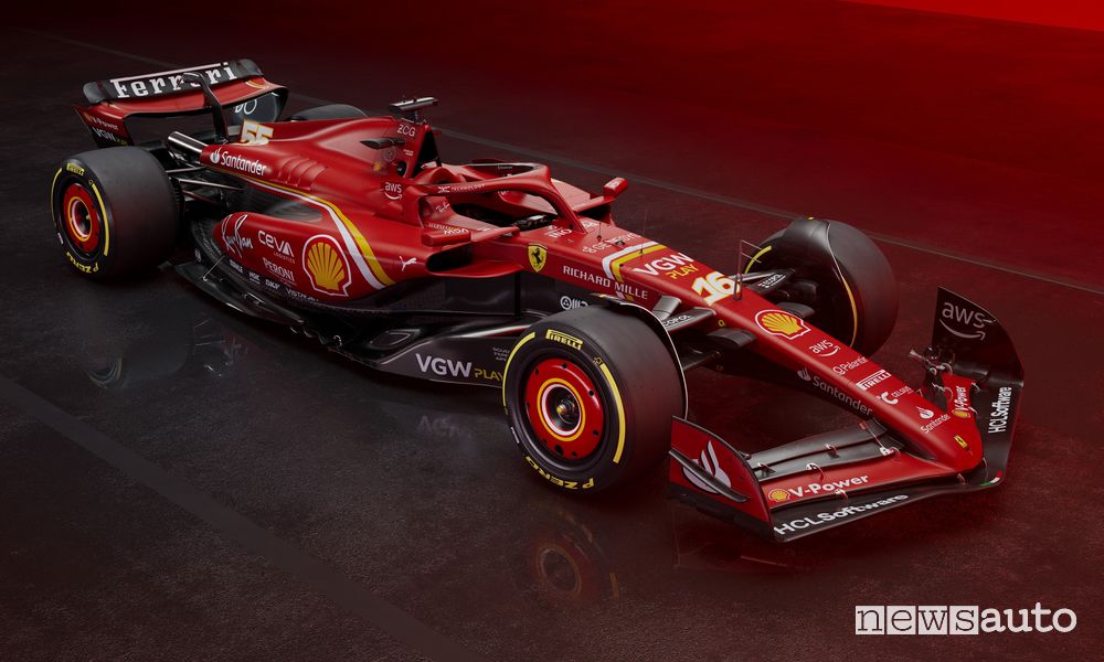 Ferrari F1 2024 SF-24 anteriore 3/4