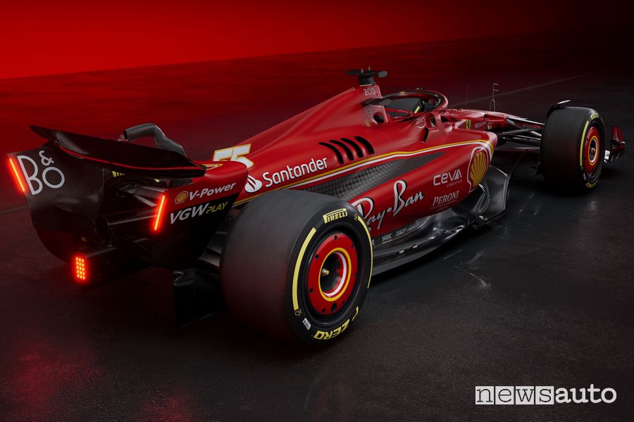 Ferrari F1 2024 SF-24 posteriore 3/4