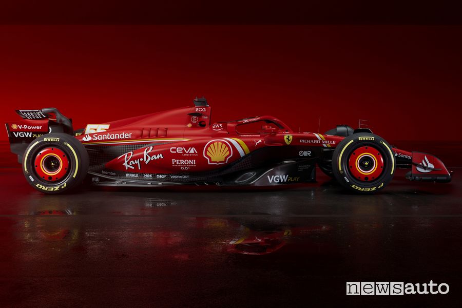 Ferrari F1 2024 SF-24 laterale