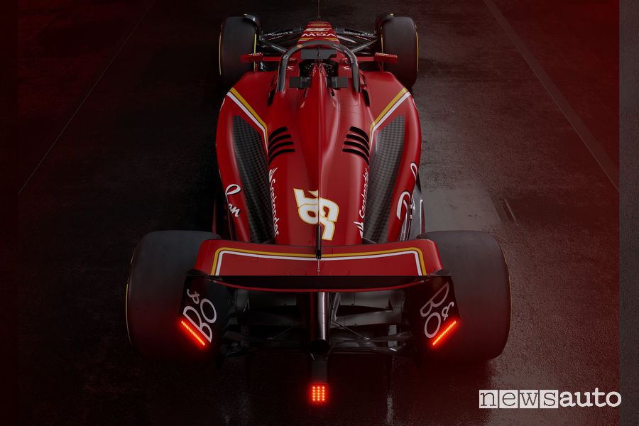 Ferrari F1 2024 SF-24 posteriore, alettone posteriore