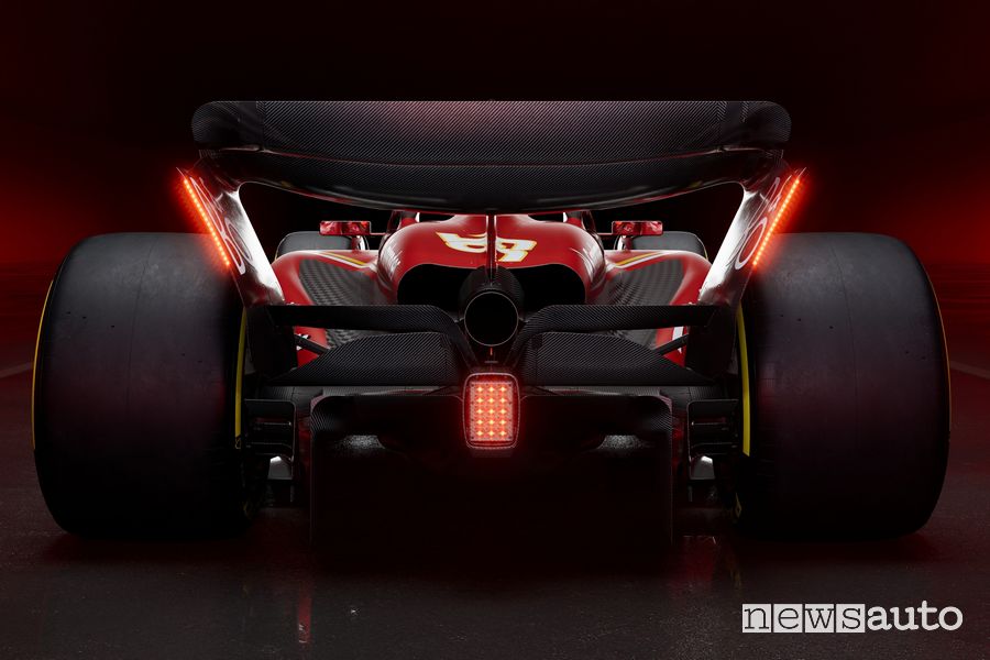 Ferrari F1 2024 SF-24 alettone e scarico posteriore