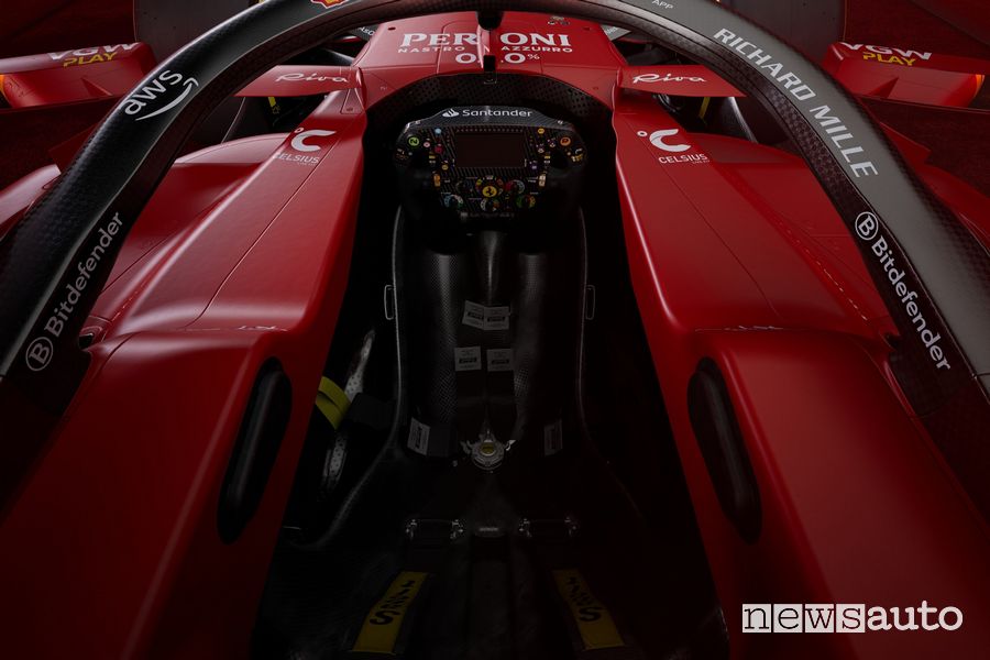 Ferrari F1 2024 SF-24 abitacolo