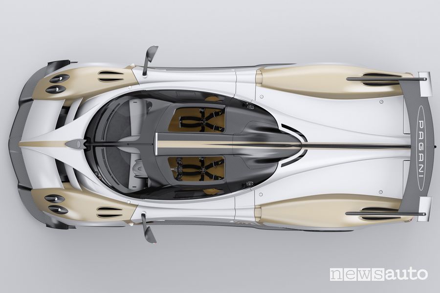 Pagani Huayra R Evo vista dall'alto
