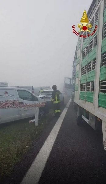 Maxi tamponamento sull'Autostrada del Brennero A22