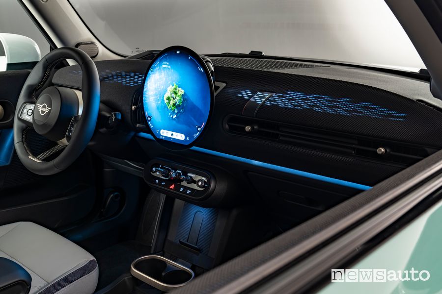 Nuova Mini Cooper S display OLED rotondo
