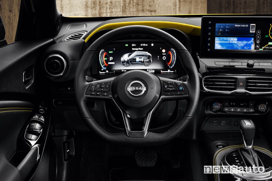 Nissan Juke 2024 volante abitacolo