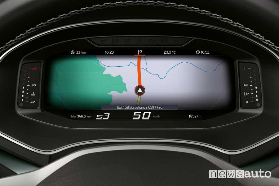 Seat Arona Black Edition navigatore quadro strumenti