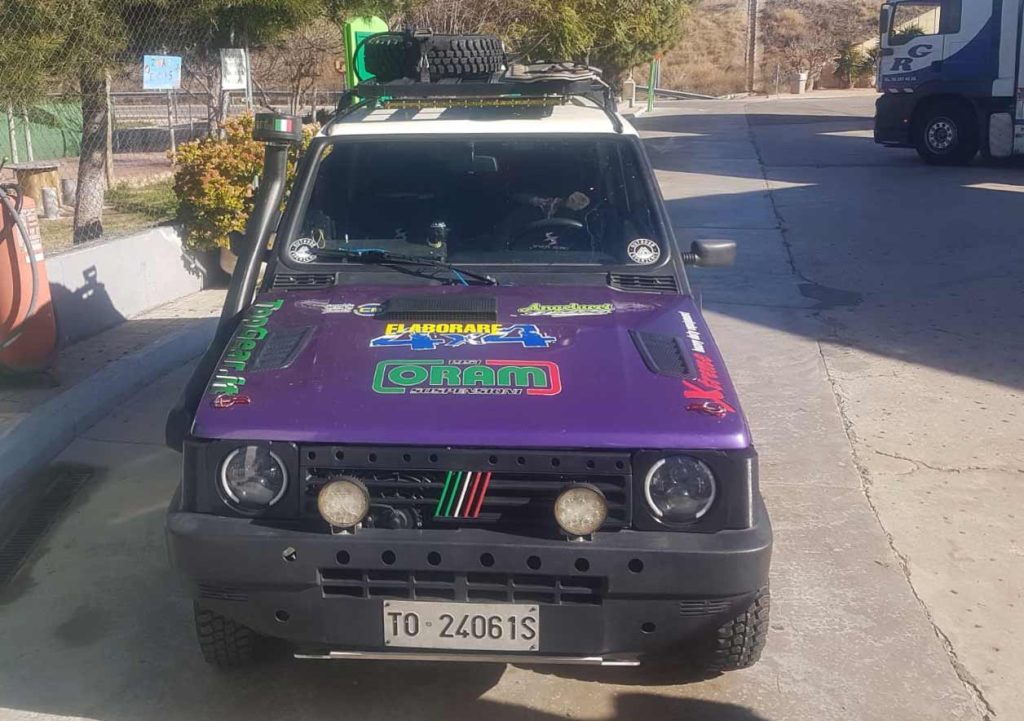 Una Panda 4x4 preparata per il Raid, di Fabio Lombardi.