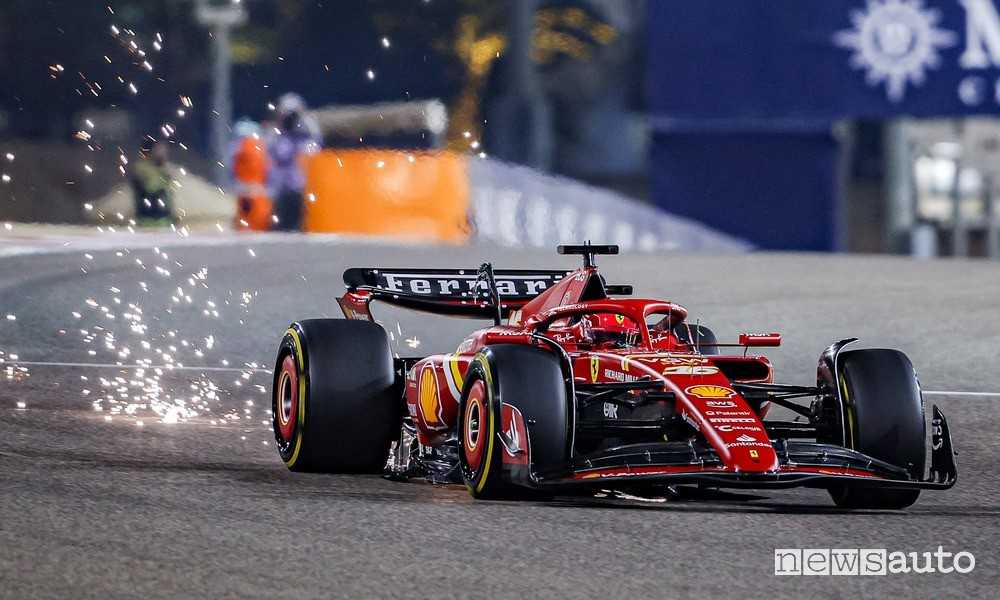 Ferrari SF-24 Charles Leclerc qualifiche Gp del Bahrain 2024