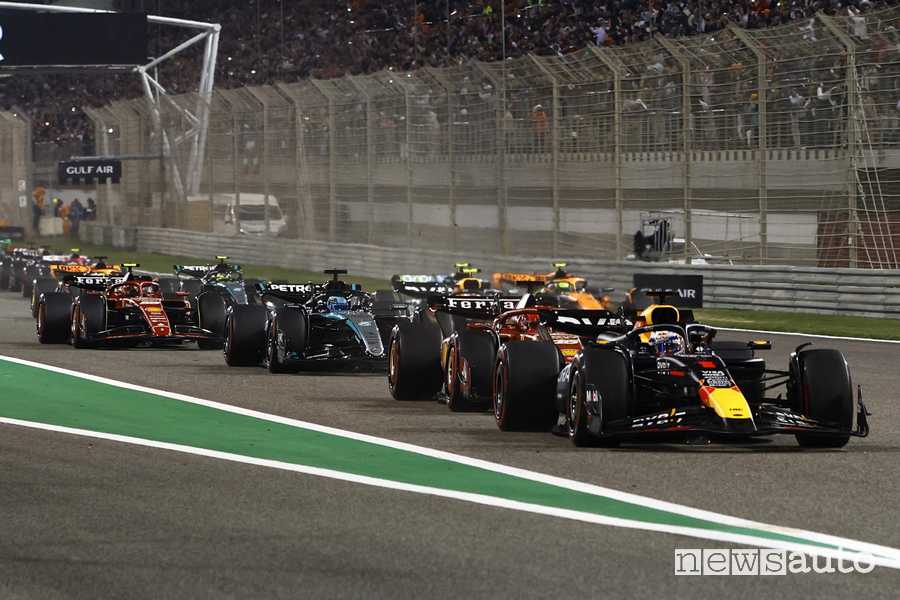 Partenza F1 2024 Gp Bahrain 2024