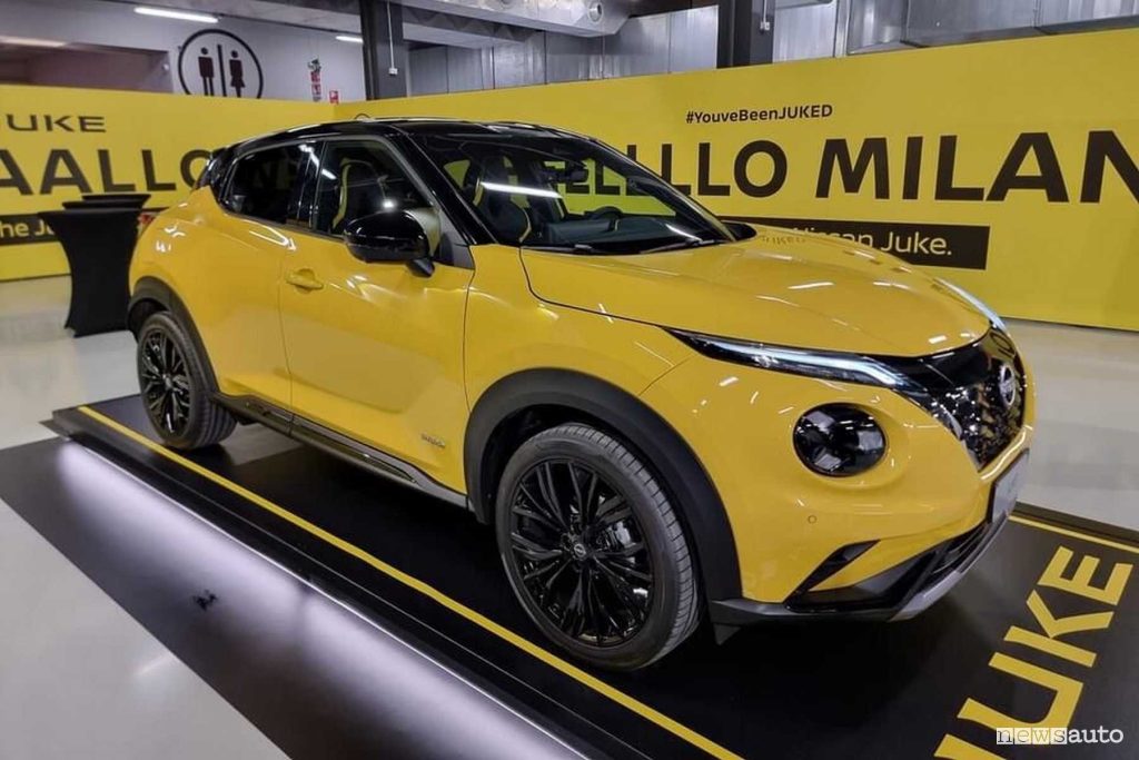 Nuova Nissan Juke 2024 anteriore 3/4