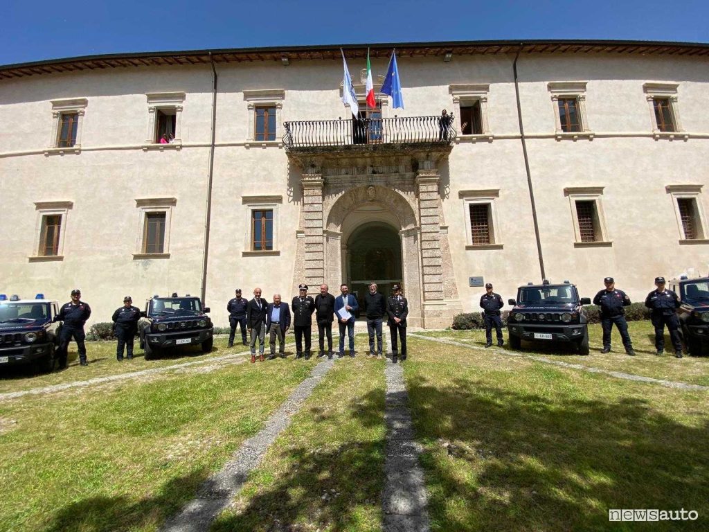 Consegna dei Suzuki Jimny PRO ai Carabinieri del Parco Nazionale della Maiella