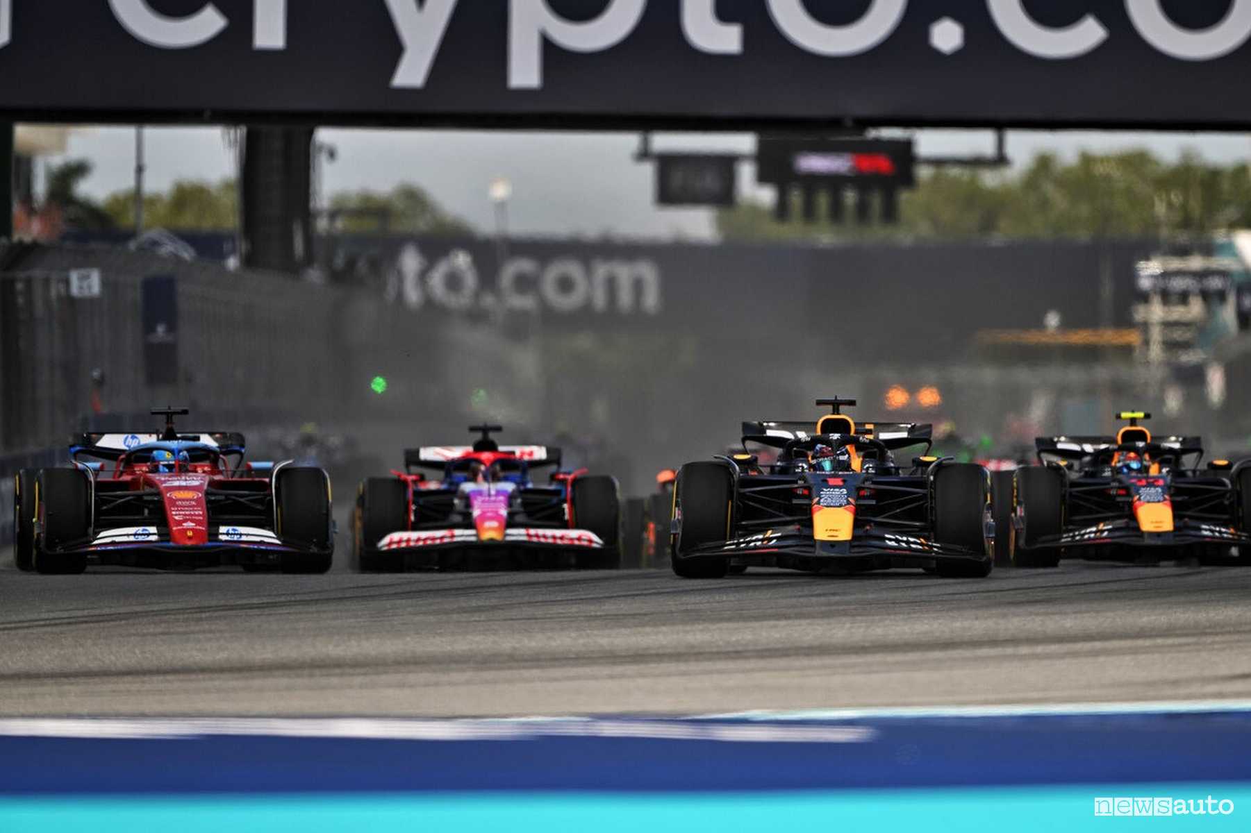 F1 gara Miami 2024 partenza