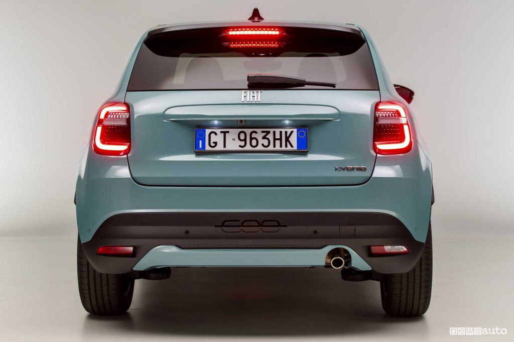 Nuova Fiat 600 Hybrid posteriore