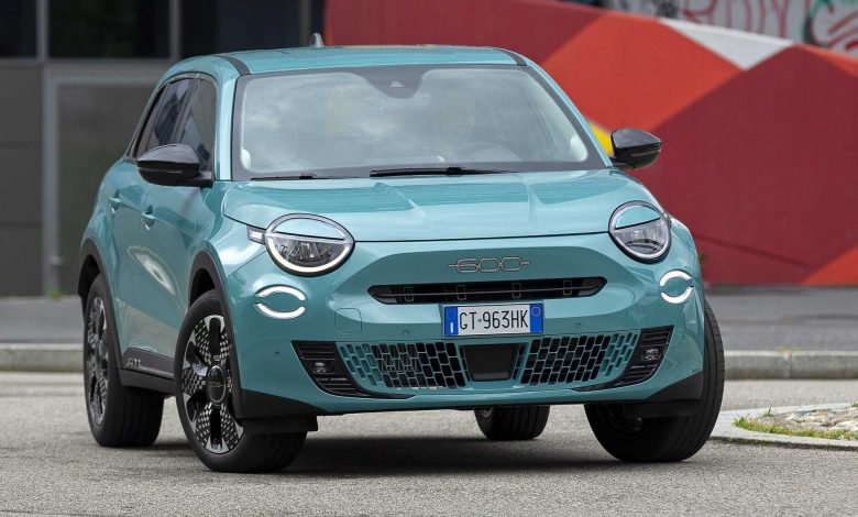 Nuova Fiat 600 Hybrid su strada