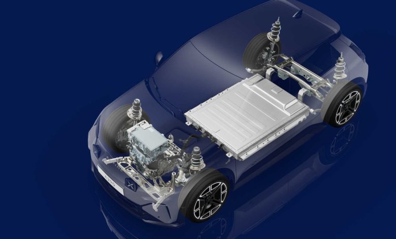Alpine A290 elettrica, sospensioni, motore elettrico e batteria