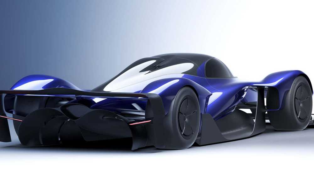 Hypercar Red Bull RB17 posteriore 3/4