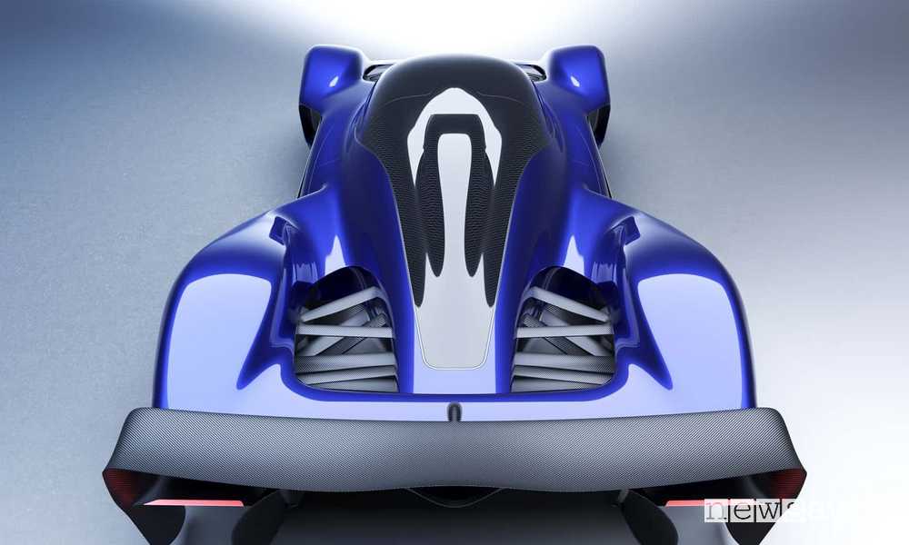 Hypercar Red Bull RB17 posteriore