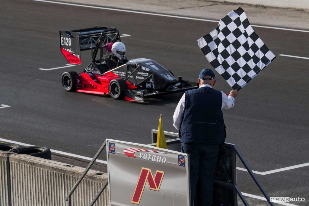 Formula SAE Italy 2024 monoposto in pista