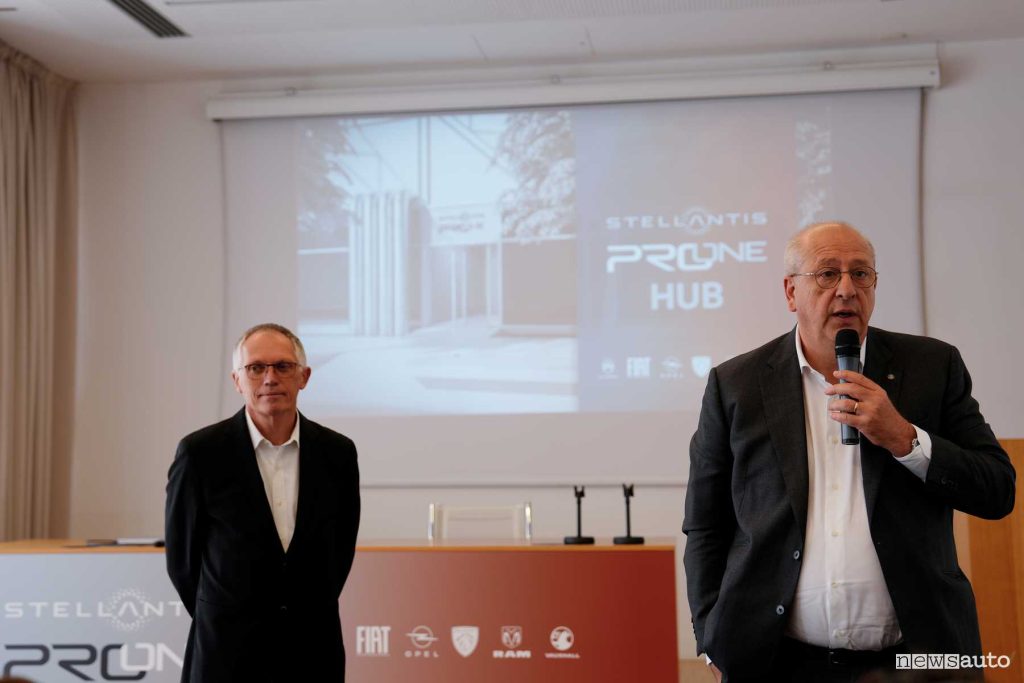 Jean-Philippe Imparato all'inaugurazione Stellantis Pro One Hub Mirafiori