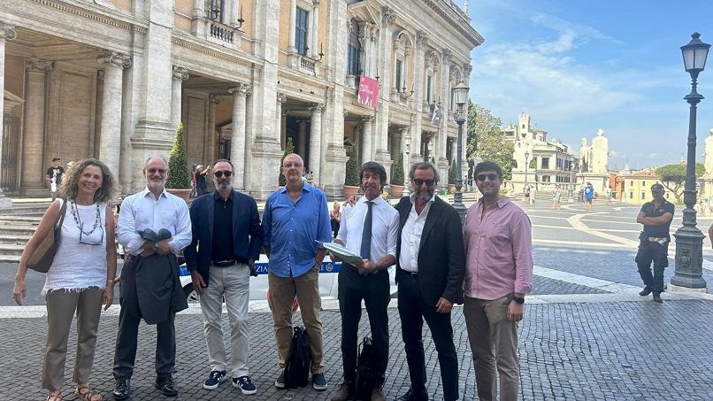 Andrea Bernaudo in rappresentanza del comitato NO ZTL Fascia Verde a Roma