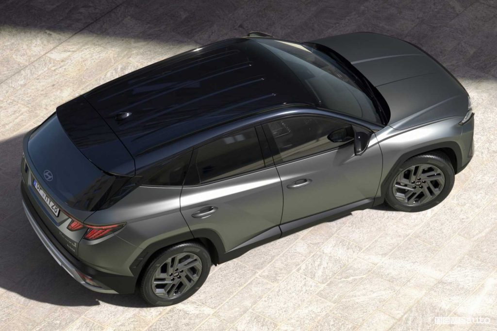 Hyundai Tucson 20° anniversario tetto vista dall'alto
