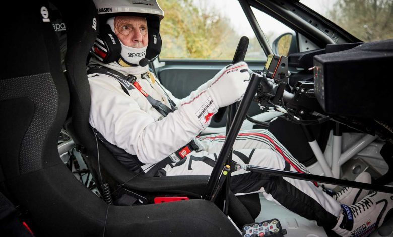 Miki Biasion al volante della Lancia Ypsilon Rally4 HF