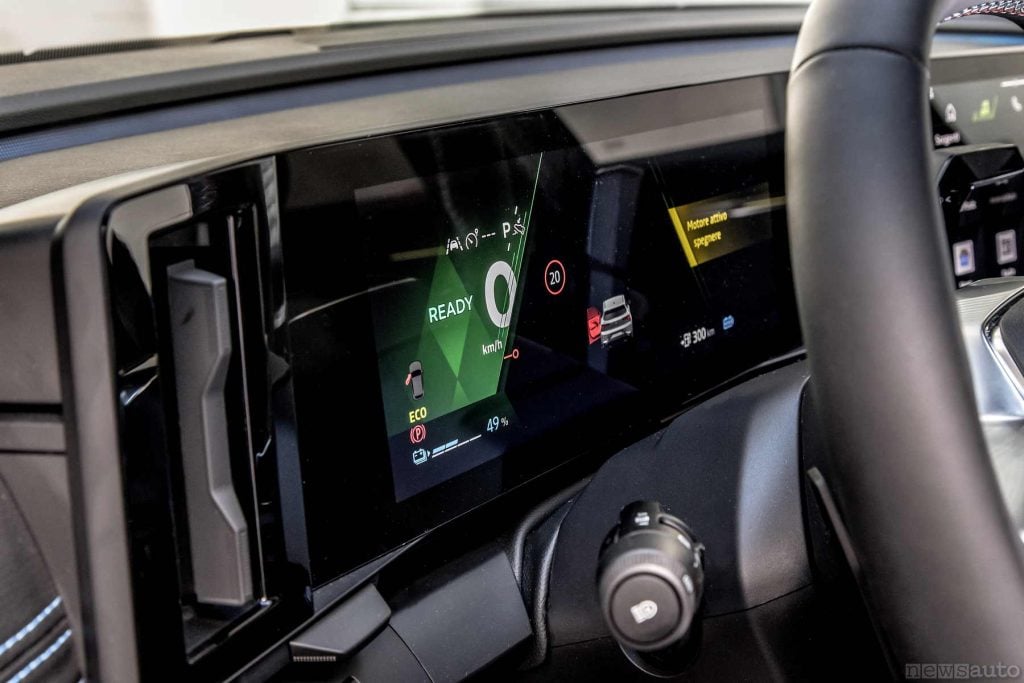 Renault Scenic E-Tech Esprit Alpine display quadro strumenti