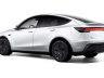 Tesla Model Y 2025 posteriore 3/4 bianca
