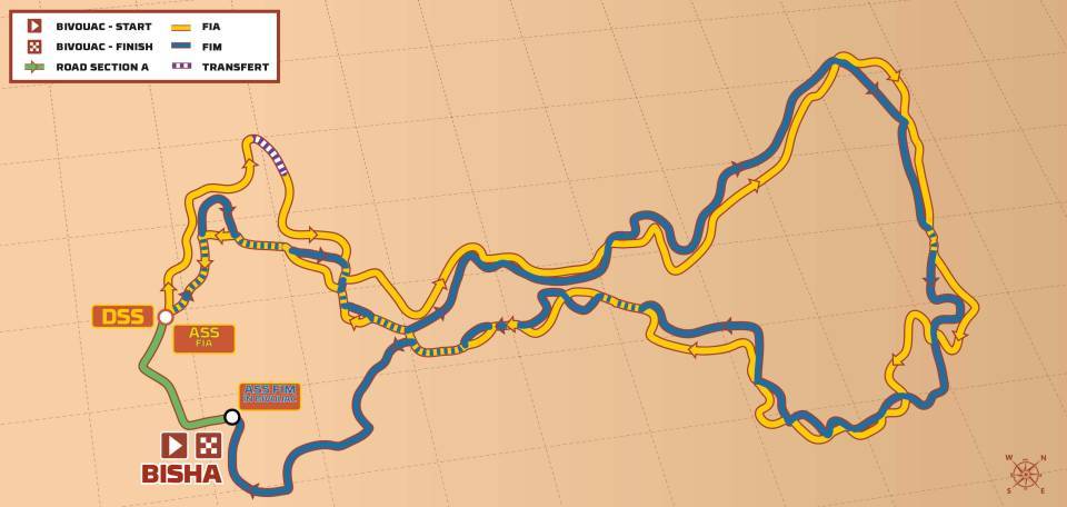 Dakar 2025 Tappa 2, stage 2A percorso tracce