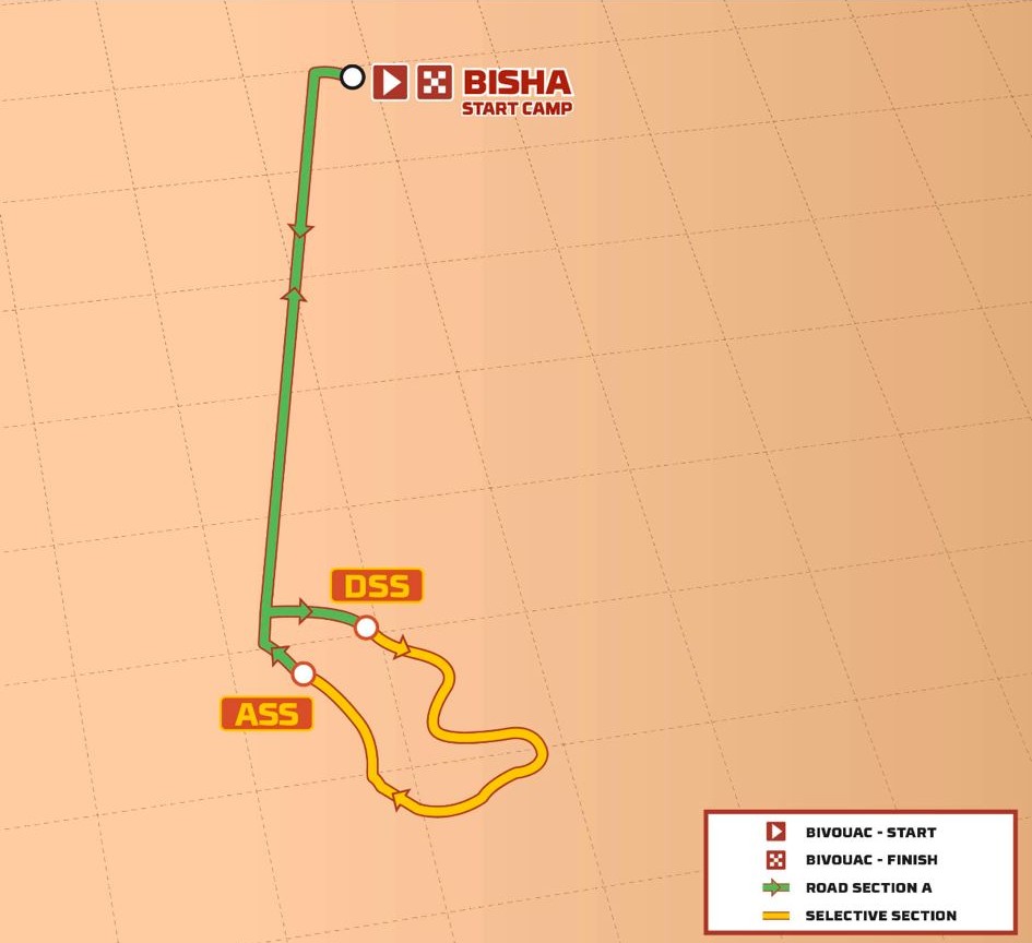 Mappa percorso prologo Dakar 2025