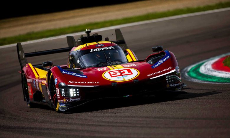 Ferrari 499P vincitrice della 6 Ore di Imola WEC 2025