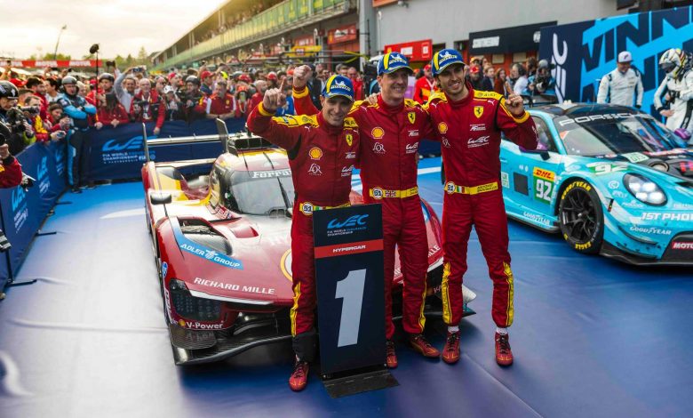 Piloti Ferrari vincitori della 6 Ore di Imola WEC 2025