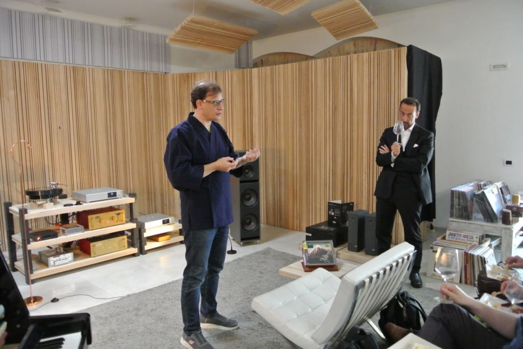 La fase di "ascolto" e "degustazione all'evento Armonie Mazda