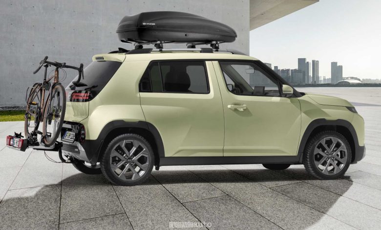 Portabici posteriore e box da tetto per Hyundai INSTER