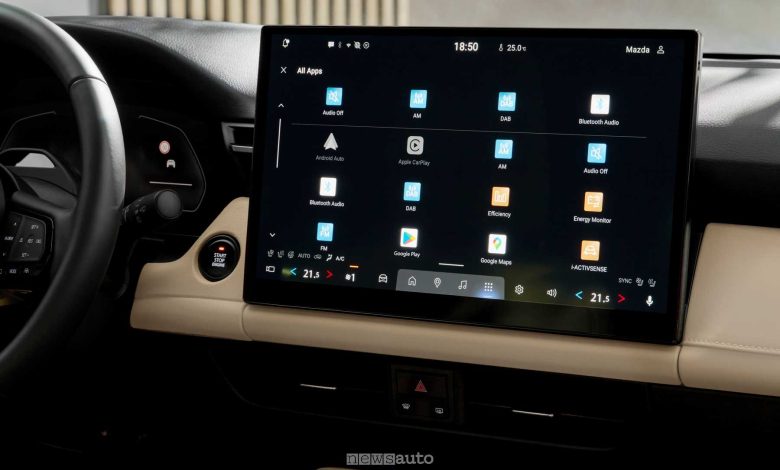 Nuova Mazda CX-5 display infotainment 15,6"