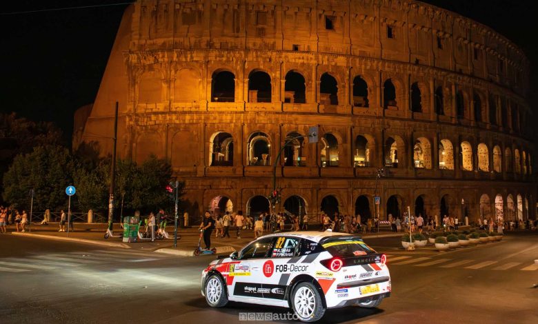 Trofeo Lancia 2025 al Rally di Roma Capitale sotto il Colosseo