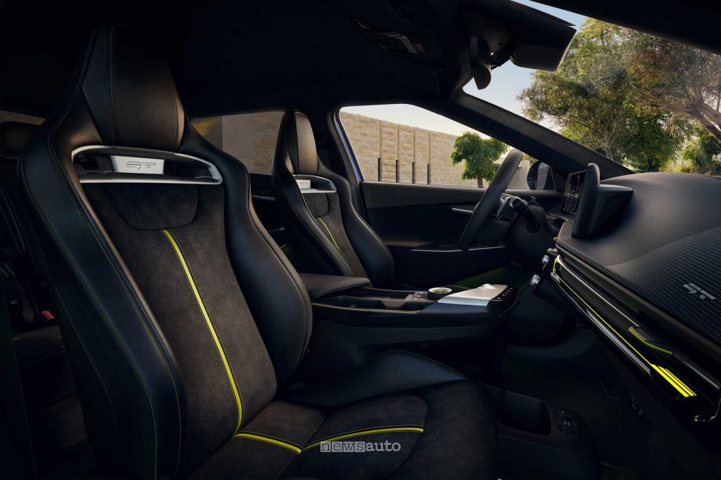 Nuova Kia EV6 GT sedili anteriori abitacolo