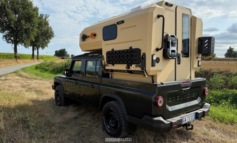 Ineos Quartermaster trasformabile in camper con la cellula abitativa Gladiator S
