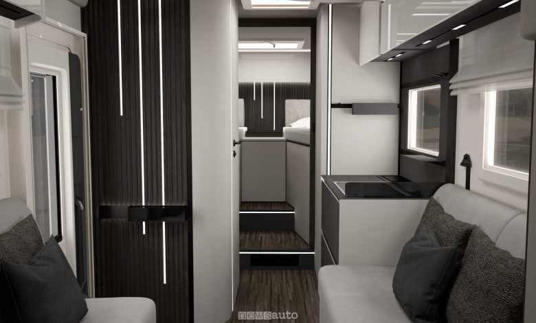 L'interno del camper Mobilvetta KEA KOMPAKT
