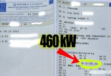 Libretto auto elettrica e potenza omologata su P2
