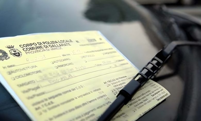 Multa aria condizionata e motore acceso
