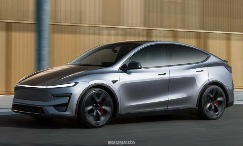 Nuova Tesla Model Y Performance su strada