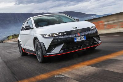 Hyundai Ioniq 5 N test in pista all'Isam di Anagni