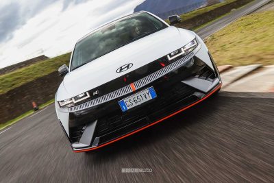 Hyundai Ioniq 5 N test in pista all'Isam di Anagni
