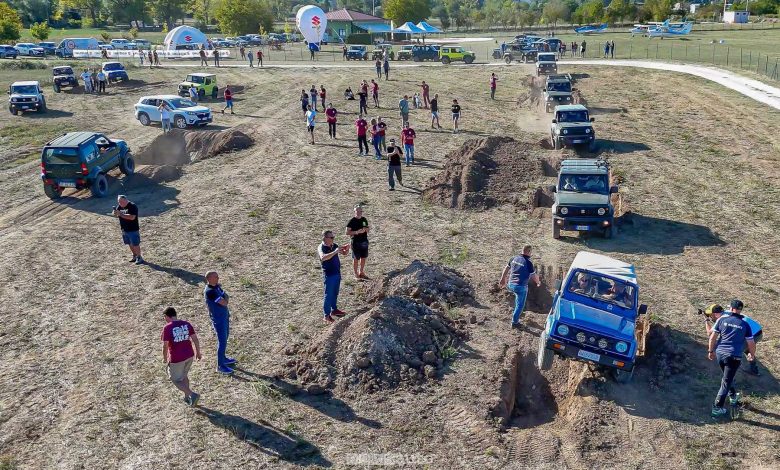 Raduno Suzuki 4x4 2025 in Abruzzo Campo Imperatore nei pressi dell'aeroclub d'Abruzzo
