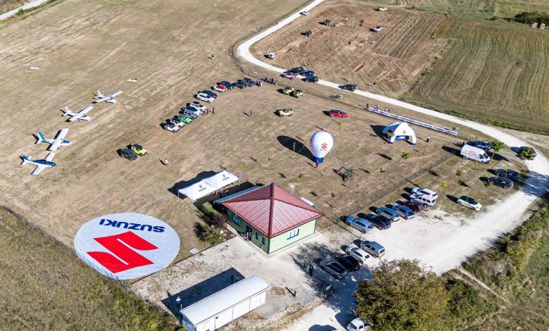 Raduno Suzuki 4x4 2025 in Abruzzo Campo Imperatore, l'arrivo all'aeroclub d'Abruzzo.
