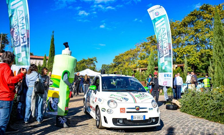 Fiat 500 Abarth a biometano alla Roma Eco Race 2025
