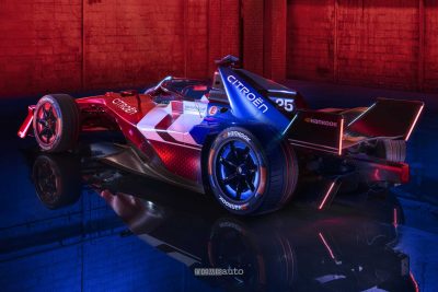 Monoposto Formula E Citroen posteriore 3/4