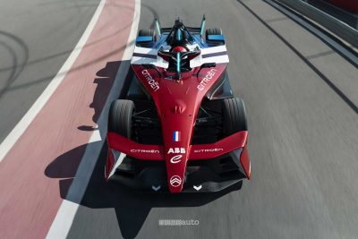 Monoposto Formula E Citroen in pista